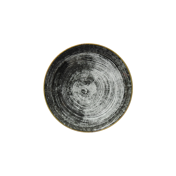 Ischia Dessert plate 21 cm - Black Round