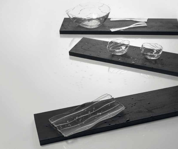 OYSTER Serving Plate 34.5x17cm - Clear